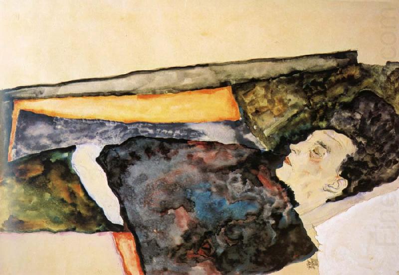 Egon Schiele The Artist-s Mother Sleeping china oil painting image